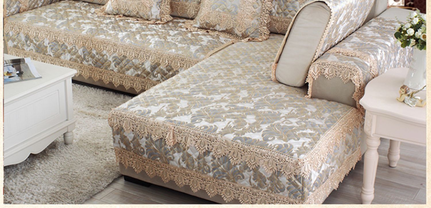 Cotton lanh nghệ thuật cao cấp châu Âu đệm trượt sofa đơn giản hiện đại bốn mùa phổ quát sofa da đệm sofa đặt - Ghế đệm / đệm Sofa đệm ghế sa lông
