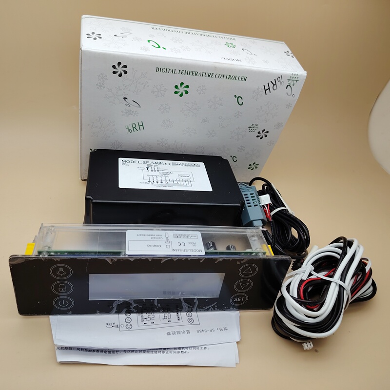 Sf-548N Medical Cabinet Wine Cabinet Touch Screen Intelligent Digital Display Temperature and Humidity Controller Thermostat Hygrometer Instrument