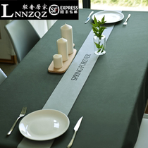 Nordic style tablecloth cotton and linen waterproof and oil-proof disposable tablecloth modern minimalist restaurant cafe tablecloth