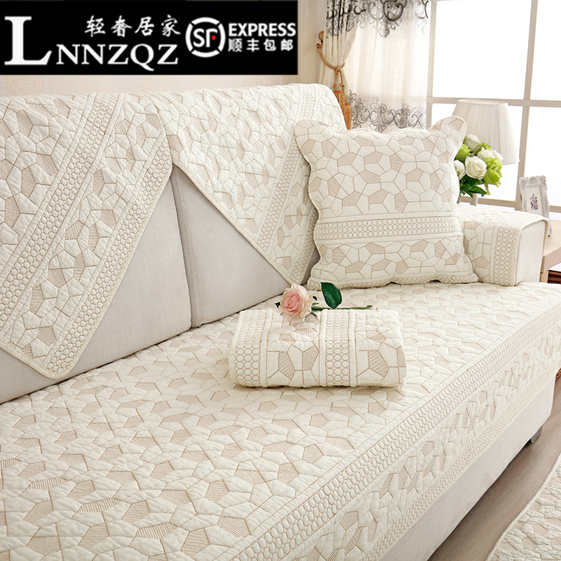 Sofa cushion pure cotton Seasons fabric minimalist Summer cushions modern universal sofa cover backrest non-slip sofa towels