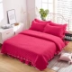 Ruffled ren dày quilt cover quilt cover đơn mảnh đôi cộng với bông 200X230 mùa xuân - Quilt Covers