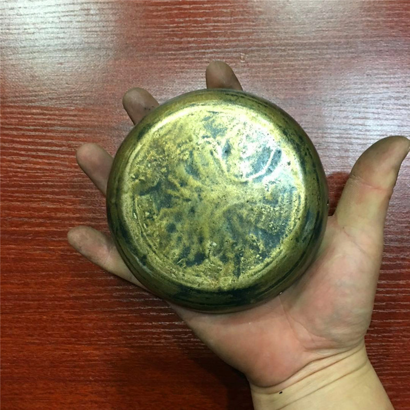 11.5 cm bronze horse gong cloud gong bronze dang gong gong gong xiao ma gong bronze file throw gong