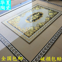  Parquet carpet Flower tile Guest restaurant aisle floor tile microcrystalline stone floor tile 800X800 throwing crystal brick puzzle