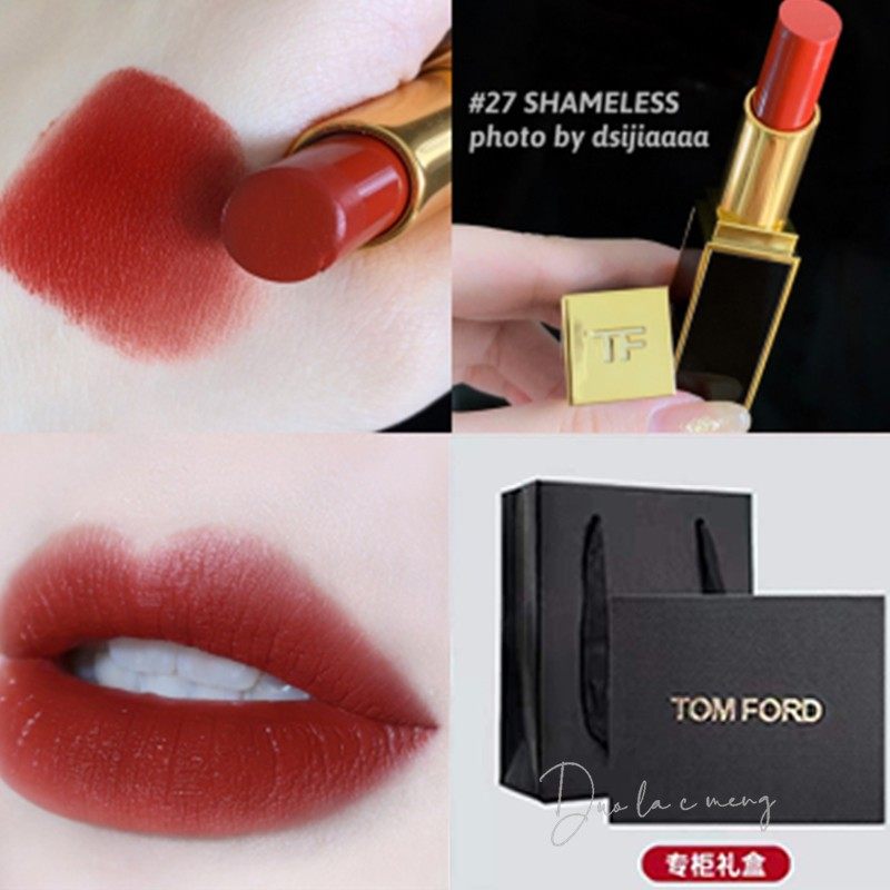 Tom Ford TF Light Mouth Red 16 Black tube 80 69 02100 02100 thin tube 27 24 lip glaze