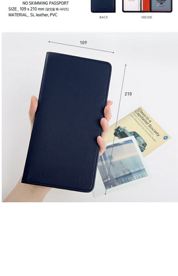 Hàn Quốc Độc quyền Du lịch Hộ chiếu Hộ chiếu Da dài Hộ chiếu Bao da Đa chức năng Gói tài liệu Túi hộ chiếu Authentic bao bọc giấy tờ