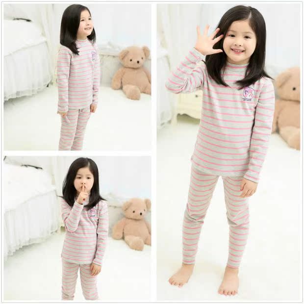 New Inbolon cô gái đồ lót nhiệt thiết lập trong dày trẻ em buồn ngủ lớn cô gái dày áo len cotton mùa thu thời trang cho bé