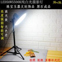 The charm of photography LED50W5500K white light small photography light Jewelry Wen play studio live shooting fill light