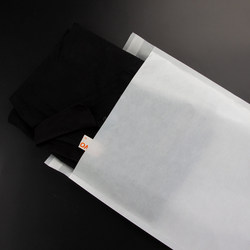 Environmentally friendly half-sin small self-made gift bag summer paper glossy transparent inner slip wax packaging bag paper bag clothing sealing grid