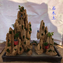 Extra large absorbent stone bonsai bonsai bonsai rockery bonsai 65 to 75cm town house with Basin