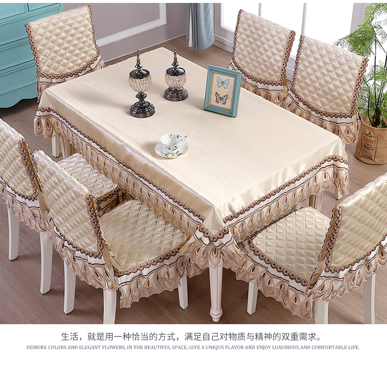 trải bàn vải bọc phù hợp với bàn tròn hình chữ nhật bảng vải ghế bảng tấm vải liệm đơn giản trong gia đình hiện đại - Khăn trải bàn khăn trải bàn 3d