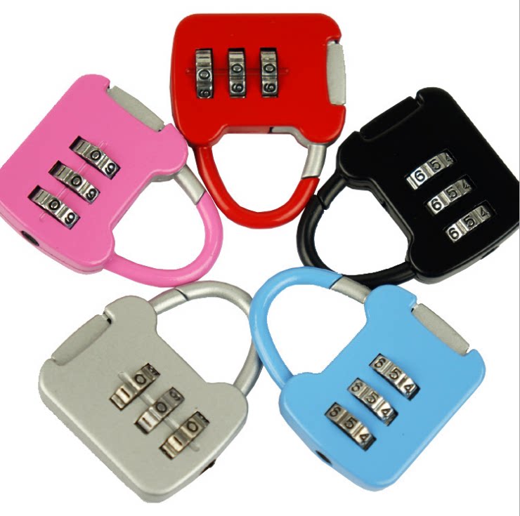 Coded lock padlock (issued with luggage) (bag accessories) (single pat is not shipped)