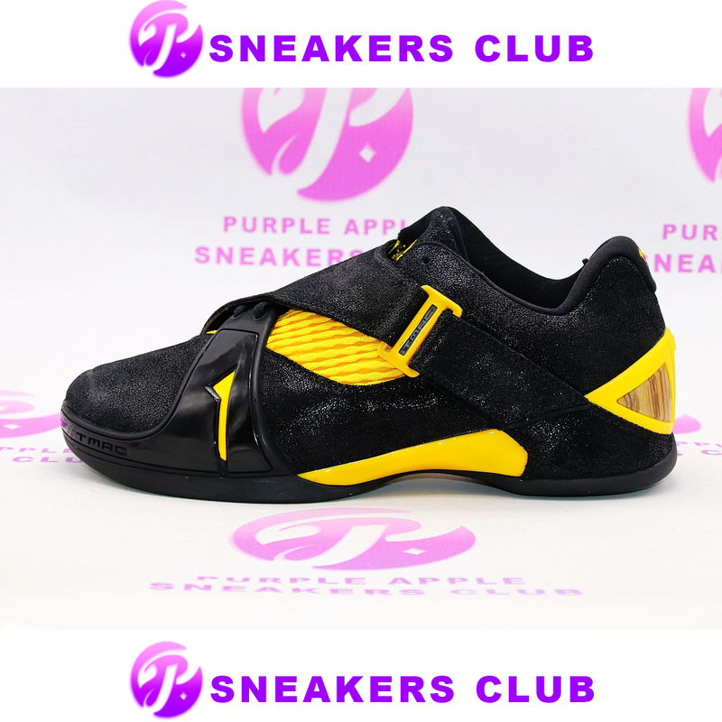 Adidas T-Mac 5 Low Black and Yellow Lychee Leather Mcgrady 5 Low-Top Asia Tmac 5 772857