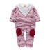 Sơ sinh mùa đông jumpsuit đông nam nam nữ 0 tuổi Quần áo trẻ em 1-3-6 tháng quần áo mùa đông cộng với nhung Hàn Quốc phiên bản mới body dài tay cho bé gái Áo liền quần