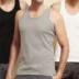 Vải che nam vest bó sát cotton Lycra cotton siêu co giãn mạnh mẽ chạm đáy áo vest nam mùa hè - Áo vest cotton Áo vest cotton