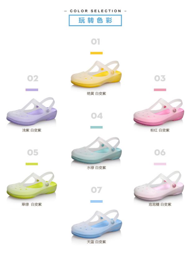 Giày sandal nữ đi biển 2018 đi biển đế mềm công sở đế mềm đế mềm chống trượt lỗ trắng mùa hè size lớn thoáng mát nữ kéo sandal nữ hàn quốc