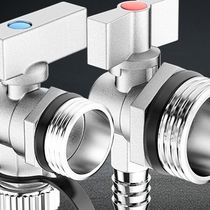 Floor heating water distributor drain valve large flow radiator drain valve 1 inch outer wire copper ball valve drainage exhaust valve 6