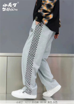 Boy CUHK Scout 90% pants 2022 Little Lingding fashion Chaogue All cotton ice silk Cotton Increase casual pants