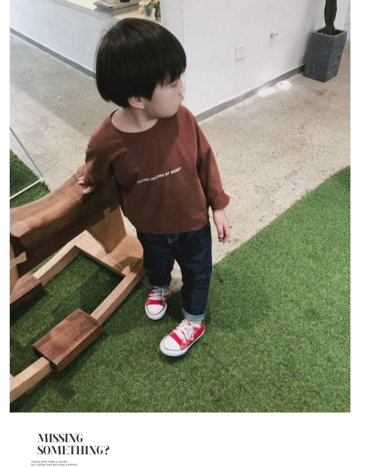 Quần jeans của trẻ em Bangchai mùa thu quần dài vừa và nhỏ cho trẻ em quần mỏng lỏng lẻo quần nam và nữ quần bé hoang dã shop thời trang trẻ em
