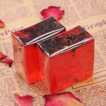 Rose petal essential oil handmade soap moisturizing and removing yellow to blackhead tender white facial soap for men and women