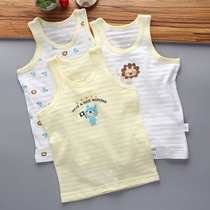 80-130 yards 3 pieces for children Summer ultrathin bamboo Festival cotton vest male and female children baby cool and breathable thin top