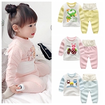 80-120 yards CHILDREN AIR LAYER WARM CARE BELLY HIGH WAIST SUIT HOME CONSERVED MEN AND WOMEN INNER CLOTHES PANTS OPEN CROTCH WINTER