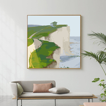 Cliff Wind Landscape Painting Diy Digital Oil Painting Hand-painted Painted Drawing Room Oil Color Painting Fill Bedroom Decoration Painting Nordic Ins