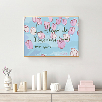 Flower Digital Oil Painting Diy Hand-painted Landscape Tulip Fill Color Decoration Painting Fresher Decompression Living Room Oil Color Propylene Painting