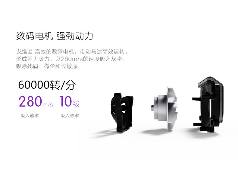 Đức Avino A219 máy hút bụi nhỏ không dây có thể sạc lại xe gia đình không dây cầm tay mite im lặng - Máy hút bụi robot hút bụi xiaomi