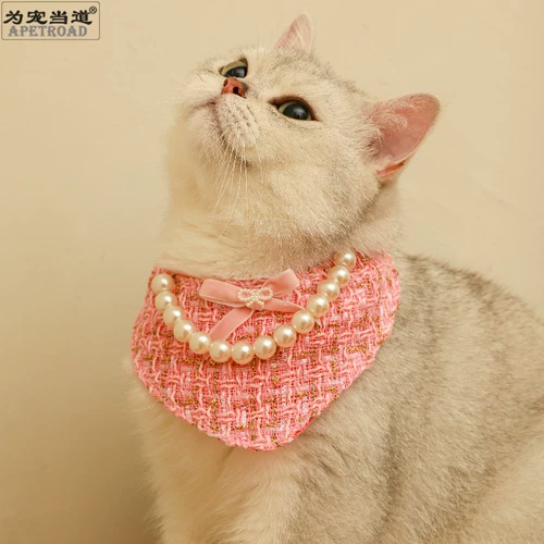 Шарф, чокер из жемчуга, брендовый слюнявчик, нагрудник, в стиле Шанель