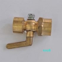 Two-way copper plug valve pressure gauge plug valve Cork