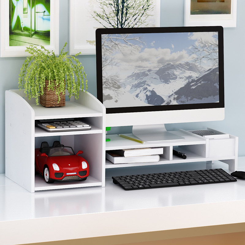 Office Display heightening rack Desktop computer High Cushion Elevated Sub-containing box Desktop screen object holder