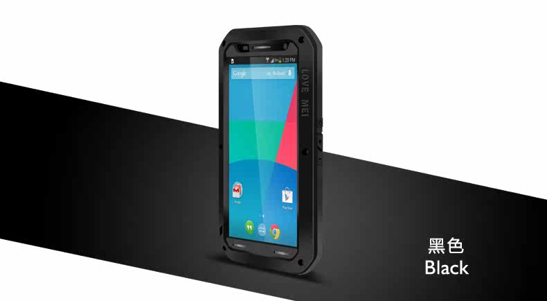 LOVE MEI Powerful Water Resistant Shockproof Aluminum Metal Case Cover for Moto Nexus 6