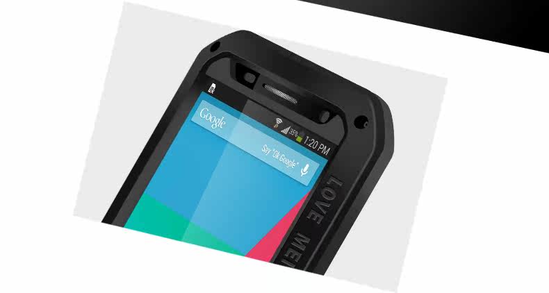 LOVE MEI Powerful Water Resistant Shockproof Aluminum Metal Case Cover for Moto Nexus 6