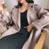 BOCCALOOK tùy chỉnh đầy đủ len hai mặt áo len cashmere áo len nữ dài phần mùa thu và mùa đông ấm áp