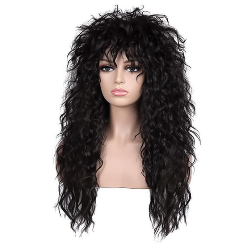 Rock Wig European and American 80S Retro Long Curly Hair Fluffy Corn Perm Stage Performance Nightclub Halloween Men Rock Wig European and American 80S Retro Long Curly Hair Fluffy Corn Perm Stage Performance Nightclub Halloween Men