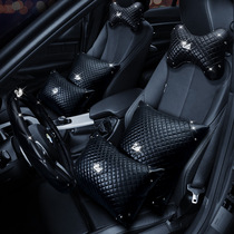 Car cute inlaid drill swan on-board car in-car head rest neck waist close to pillow holding pillow steering wheel cover all season universal