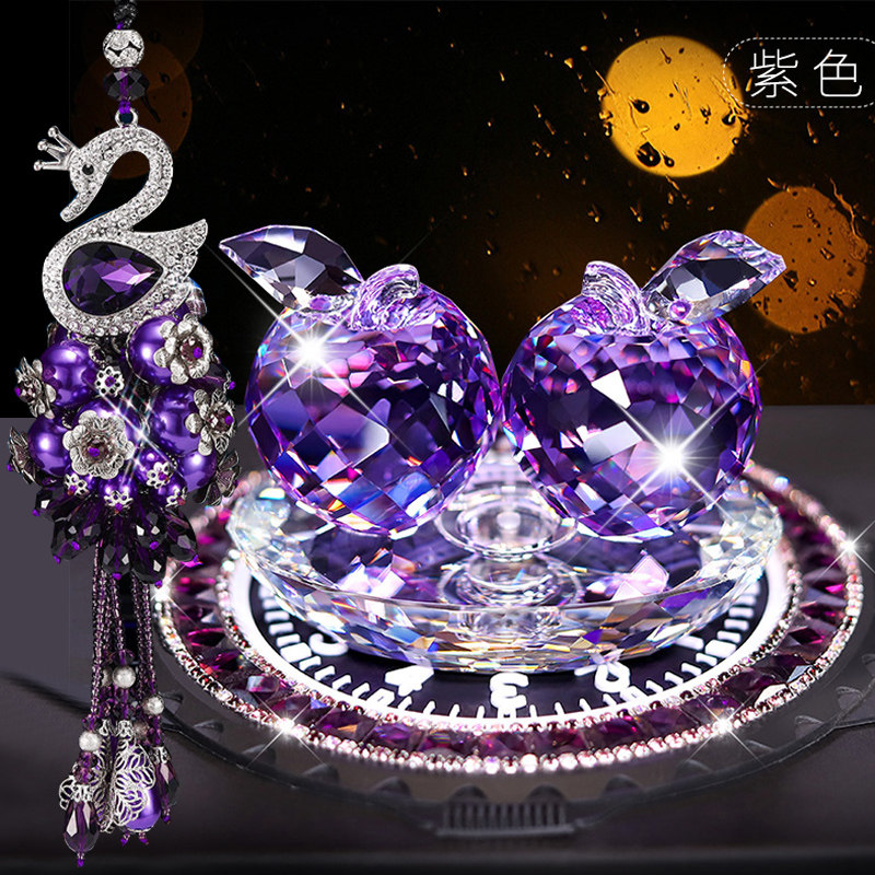 Car Perfume Seat Shake-Up Cute Creative Crystal Apple Car Swing in car seat style Christmas New Year gift