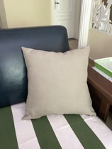 Ramie cushion cover 50 * 50cm solid color pillow case without core clearance