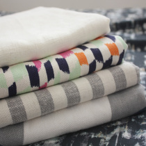 (Mong Kok Home) Pure Ramie sheets dry and thick linen sofa towels thickened Gray