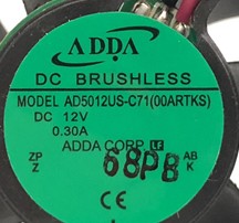 AD5012US-C71 original ADDA fan 502012V 0 3A silent anti-blocking charger cooling fan