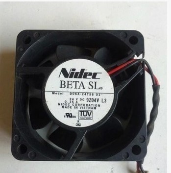 D06A-24TS8 01 Original Japan Nidec 24VDC 0 15A 60*60*25MM inverter fan