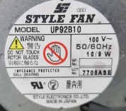 UP92B10 AC100V Original Japanese STYLE FAN 92*92*25MM ALUMINUM FRAME AC FAN