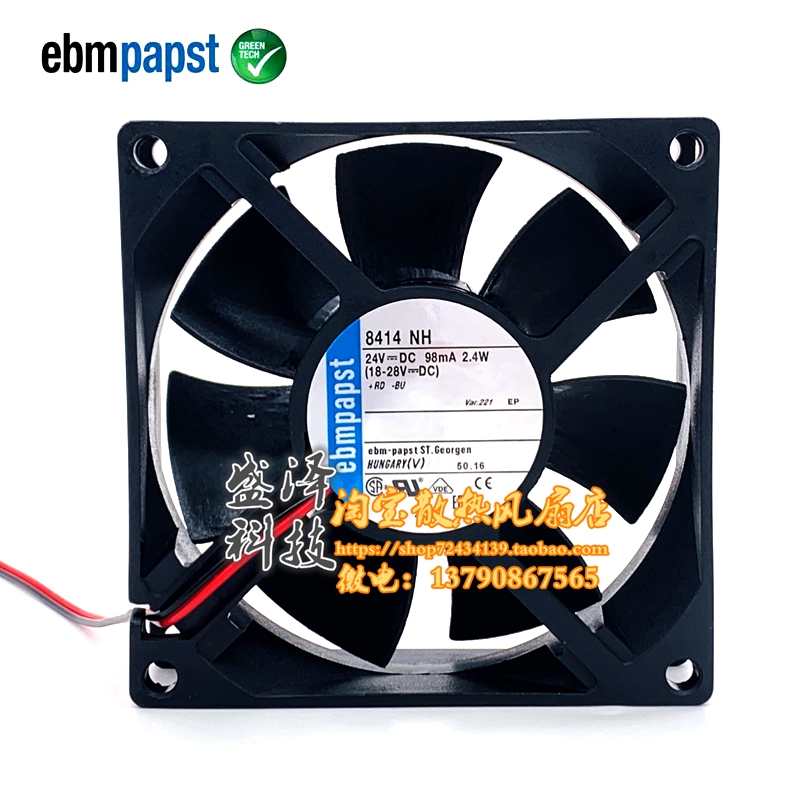 Germany PAPST 24V 8025 cooling fan TYP 8414HR NGH NGM NH NHR 8414N 2G