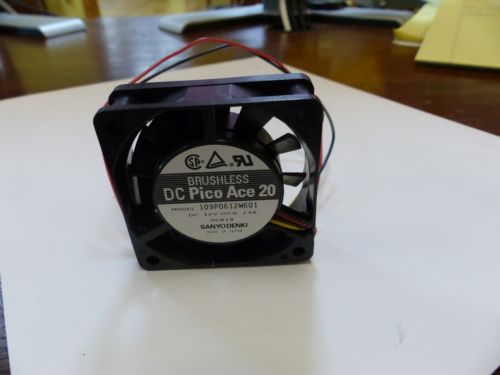 Japan Sanyo San Ace 6020 12V 0 13A 3-wire cooling fan 109P0612W601