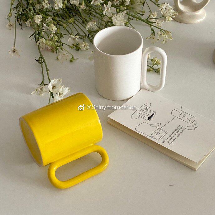 Shinymomo Korean ins blogger home ceramic cup niche