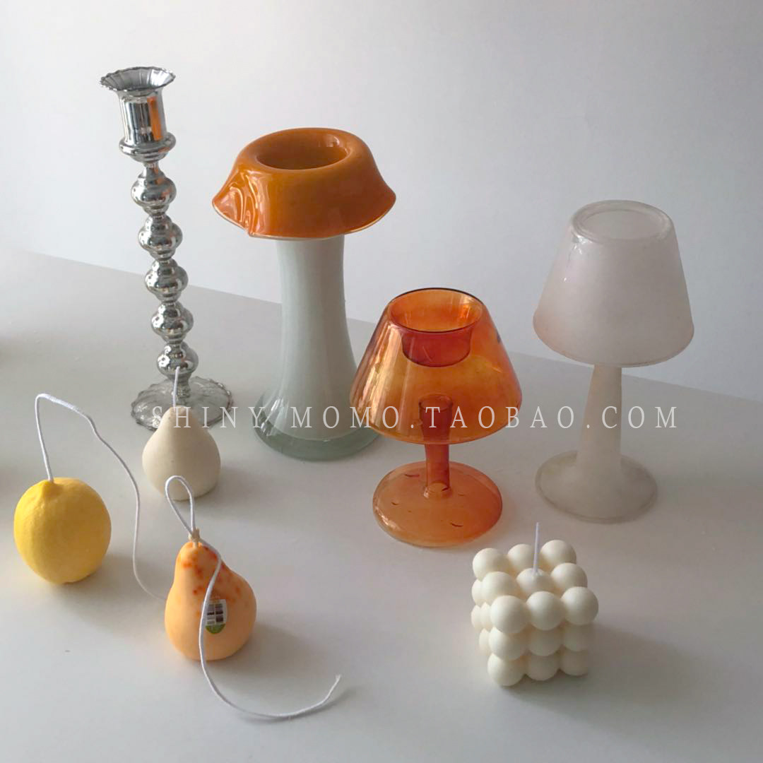 SHINYMOMO handmade peach candle Korean same fruit scented candle