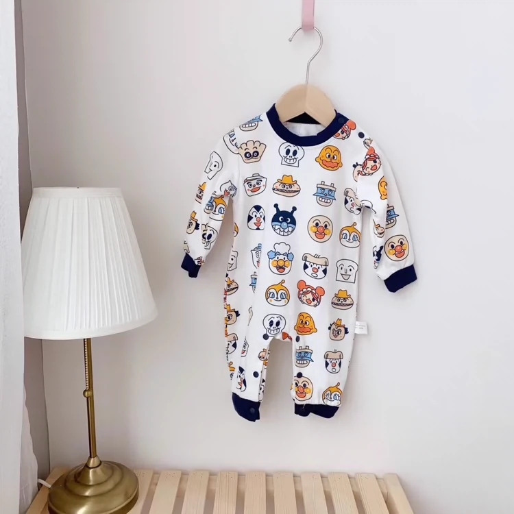 Bộ đồ liền thân cotton dài tay - Áo liền quần