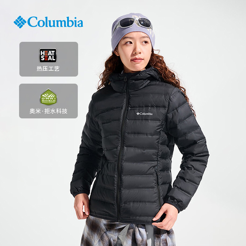 Columbia Women's Outdoor Water-Repellent down Jacket, Cold-Resistant and Warm, 650 Fill Power, Hooded Coat Wr4677
