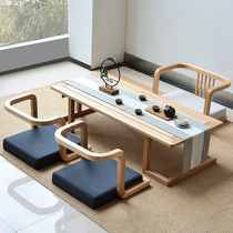 New Chinese tea table and chair simple modern Zen tea table tea room furniture balcony tatami kung fu tea table