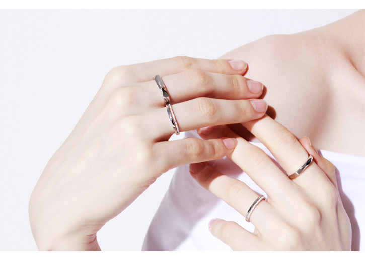 Bague mixte AVAMORE en Argenterie - Ref 3087022 Image 19